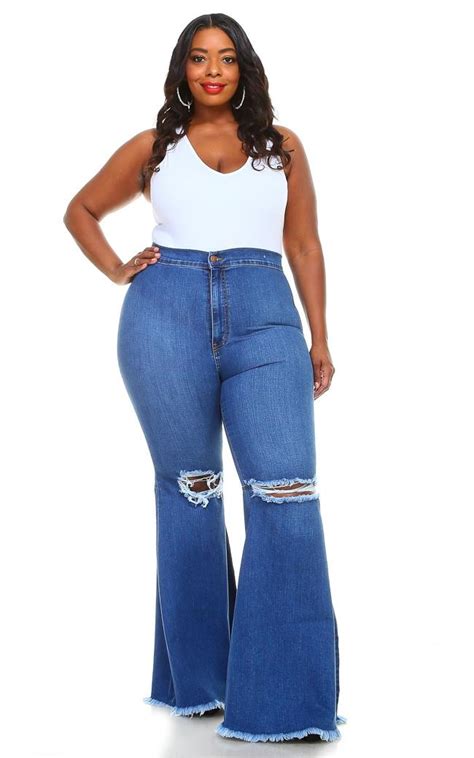 plus size flare leg jeans.